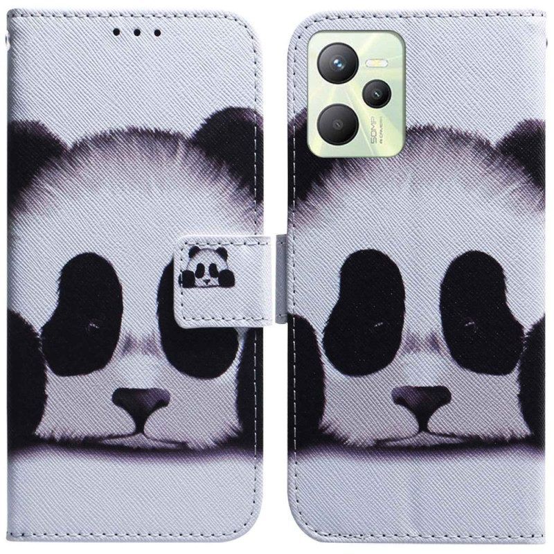 Folio-hoesje voor Realme C35 Panda