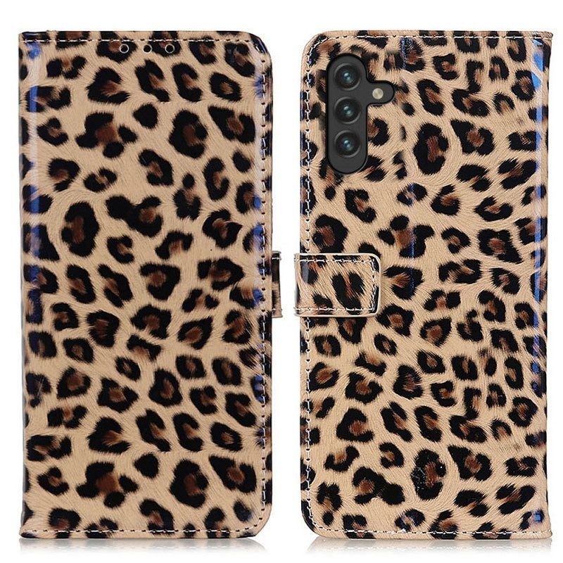 Folio-hoesje voor Samsung Galaxy A13 5G / A04s Mandala Zon Met Lanyard