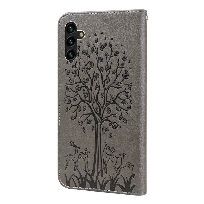 Folio-hoesje voor Samsung Galaxy A13 5G / A04s Strakke Mandala