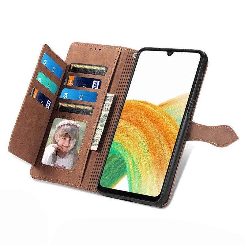 Folio-hoesje voor Samsung Galaxy A13 Kaarthouder Standaard