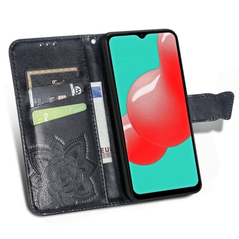 Folio-hoesje voor Samsung Galaxy A13 Lychee-stijl Rfid Khazneh