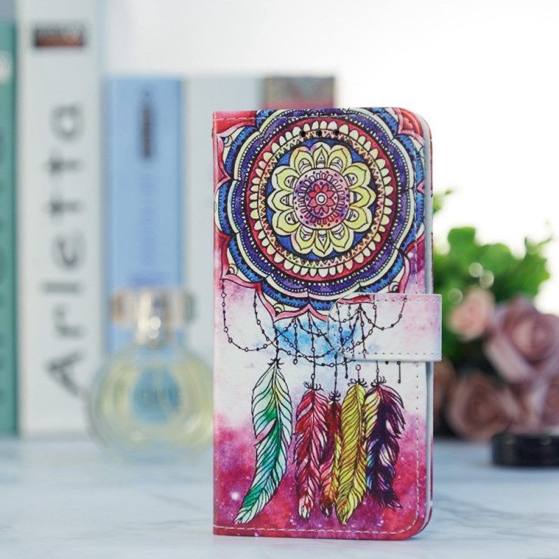 Folio-hoesje voor Samsung Galaxy A13 Strakke Mandala