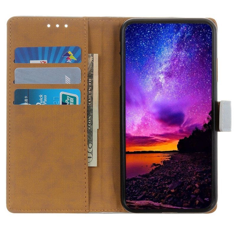 Folio-hoesje voor Samsung Galaxy A14 / A14 5G Leren Styling