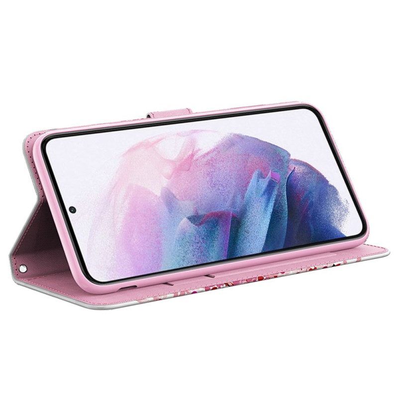 Folio-hoesje voor Samsung Galaxy A14 / A14 5G String Safari Dieren