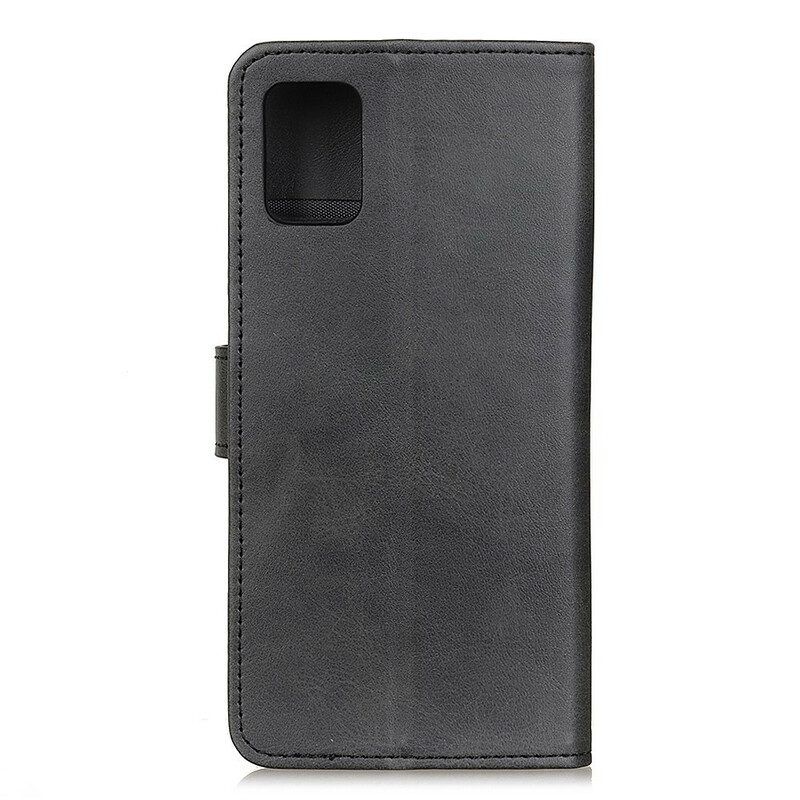 Folio-hoesje voor Samsung Galaxy A52 4G / A52 5G / A52s 5G Retro Mat Leereffect