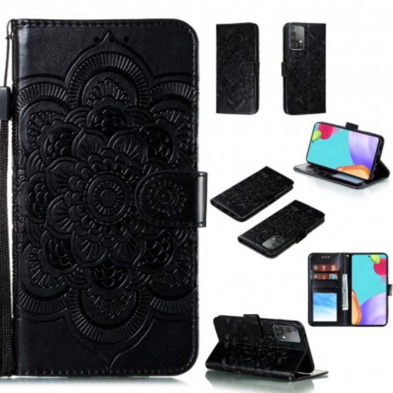 Folio-hoesje voor Samsung Galaxy A52 4G / A52 5G / A52s 5G Volledige Mandala