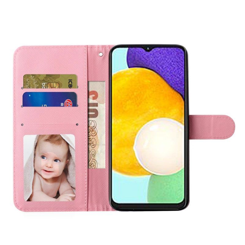 Folio-hoesje voor Samsung Galaxy A53 5G Met Ketting Teddyberen