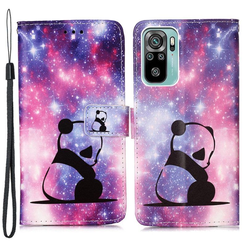 Folio-hoesje voor Samsung Galaxy A53 5G Panda Galaxy