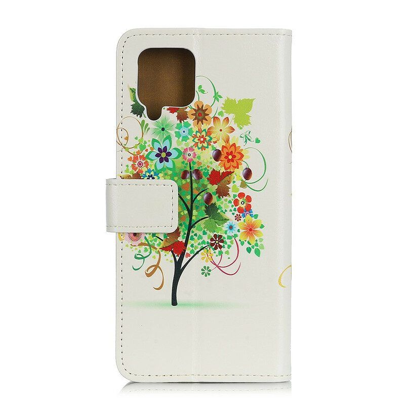 Folio-hoesje voor Samsung Galaxy M12 / A12 Bloeiende Boom