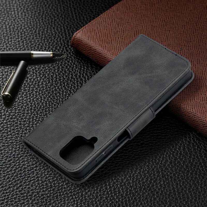 Folio-hoesje voor Samsung Galaxy M12 / A12 Flip Case Gladde Flap Schuin