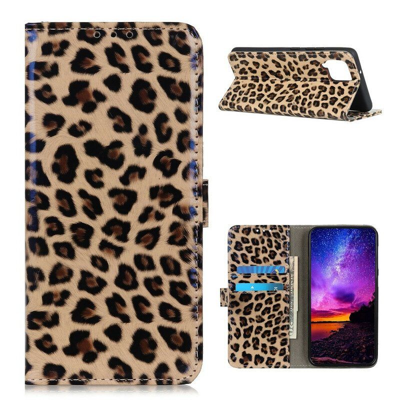 Folio-hoesje voor Samsung Galaxy M12 / A12 Gewoon Luipaard