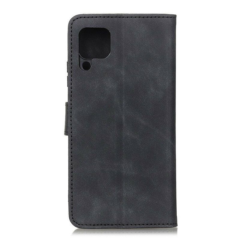 Folio-hoesje voor Samsung Galaxy M12 / A12 Khazneh Vintage Leereffect