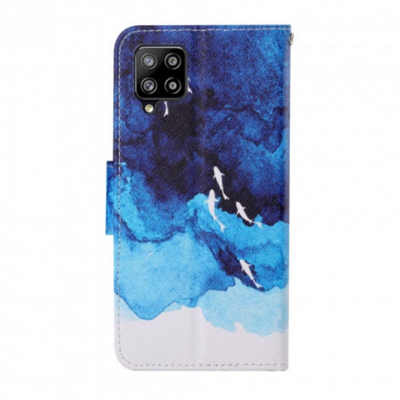 Folio-hoesje voor Samsung Galaxy M12 / A12 Zee Met String