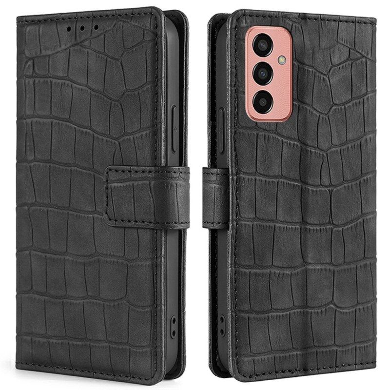 Folio-hoesje voor Samsung Galaxy M13 Krokodillenhuidstijl