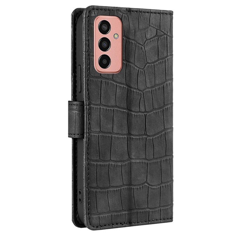 Folio-hoesje voor Samsung Galaxy M13 Krokodillenhuidstijl