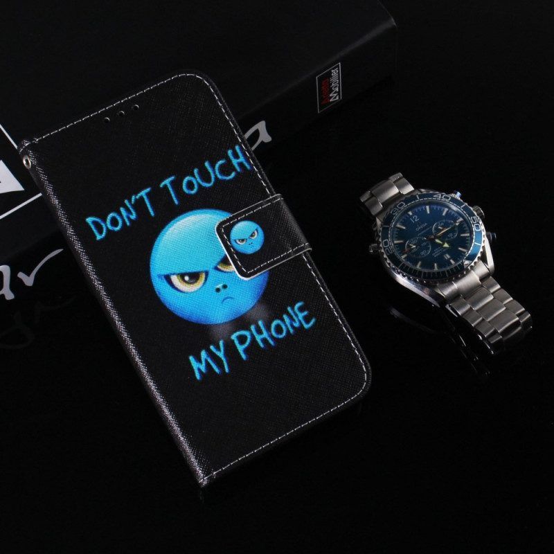 Folio-hoesje voor Samsung Galaxy M13 Met Ketting Lanyard Emoji-telefoon