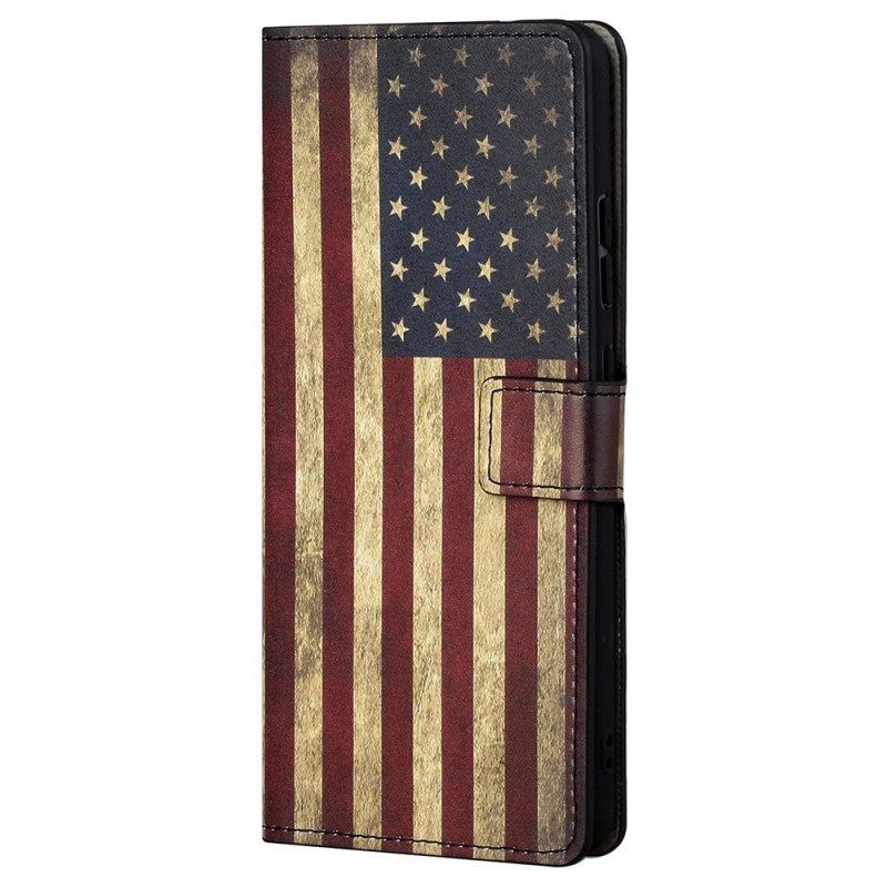 Folio-hoesje voor Samsung Galaxy M23 5G Amerikaanse Vlag