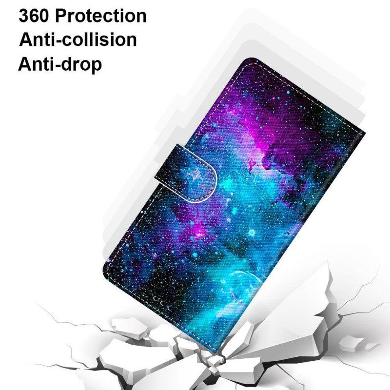 Folio-hoesje voor Samsung Galaxy M23 5G Kosmische Hemel