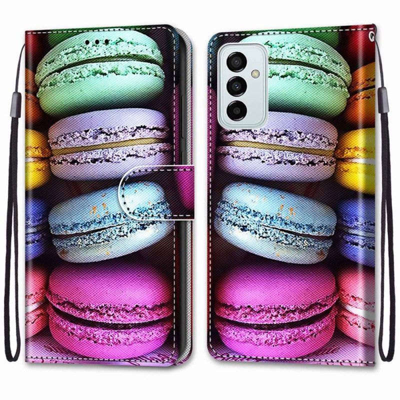 Folio-hoesje voor Samsung Galaxy M23 5G Macarons