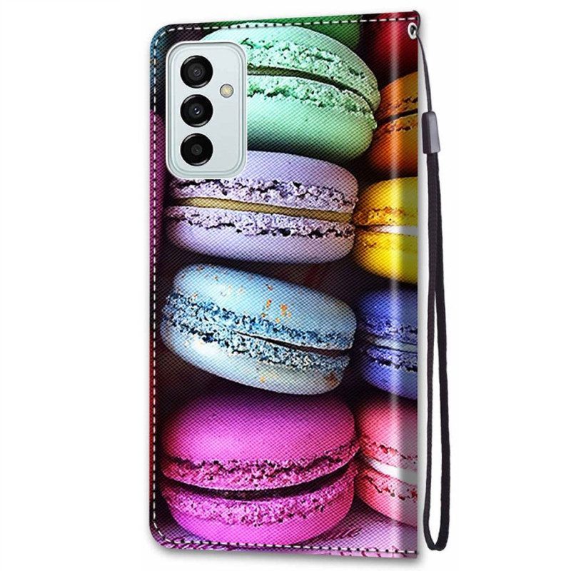 Folio-hoesje voor Samsung Galaxy M23 5G Macarons