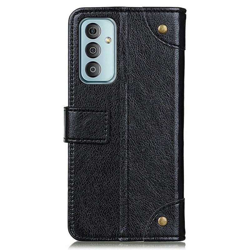 Folio-hoesje voor Samsung Galaxy M23 5G Vintage Nappaleer