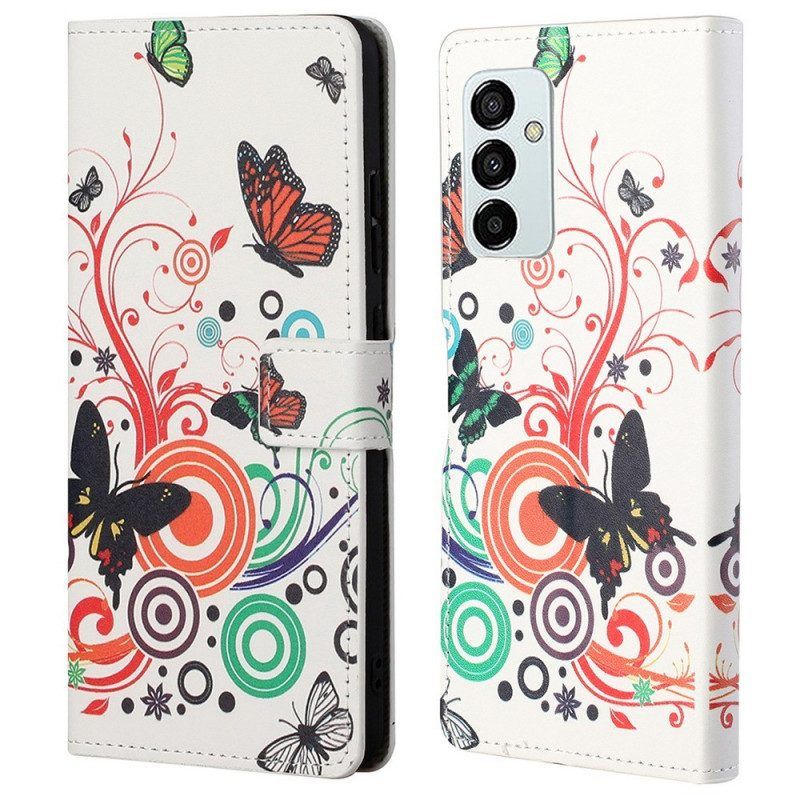 Folio-hoesje voor Samsung Galaxy M23 5G Vlinders Vlinders