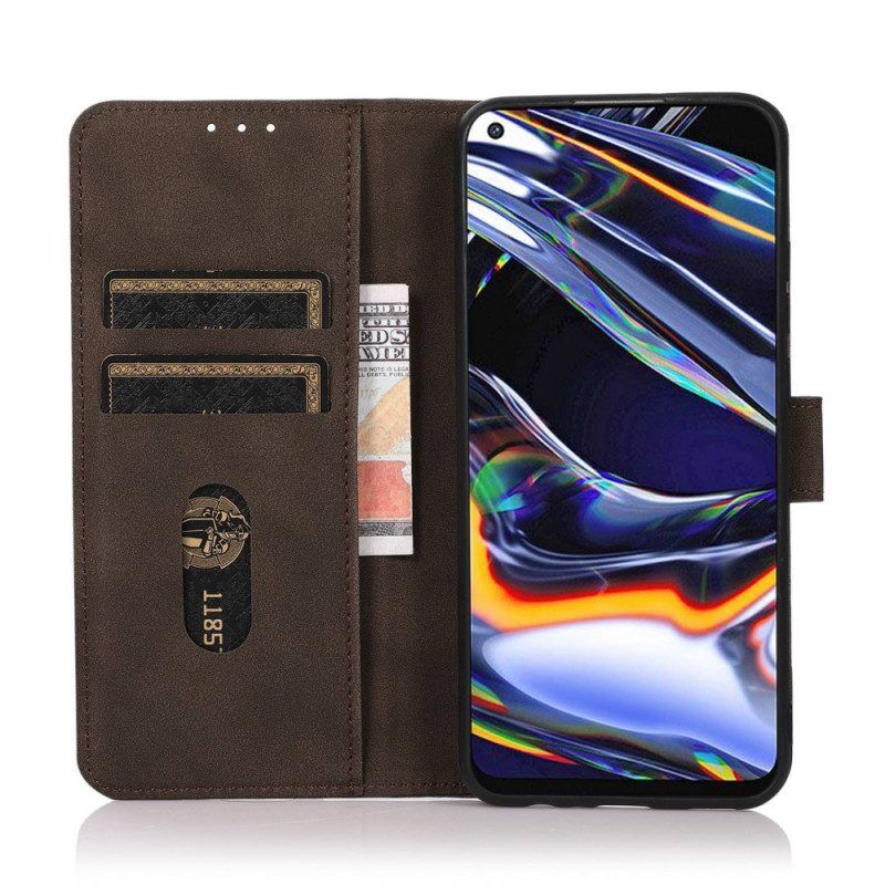 Folio-hoesje voor Samsung Galaxy M33 5G Imitatieleer Khazneh