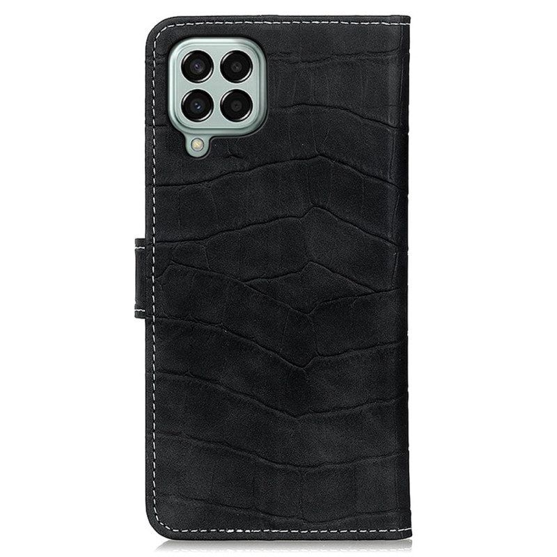 Folio-hoesje voor Samsung Galaxy M33 5G Krokodillenhuid-effect