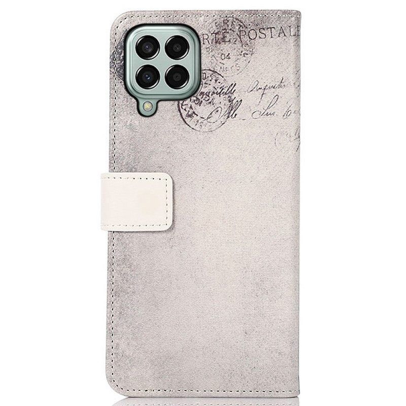 Folio-hoesje voor Samsung Galaxy M33 5G Reiziger Kat