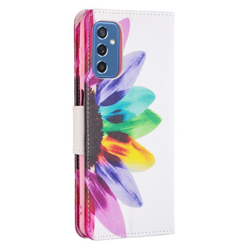 Folio-hoesje voor Samsung Galaxy M52 5G Bloem