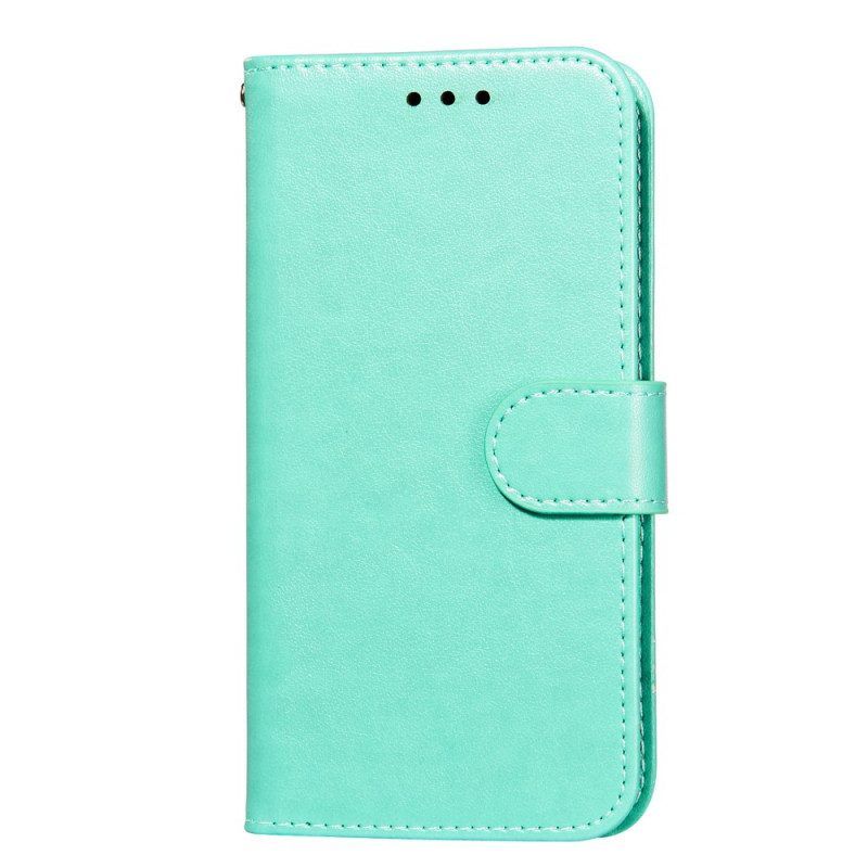 Folio-hoesje voor Samsung Galaxy M52 5G Dik Leer