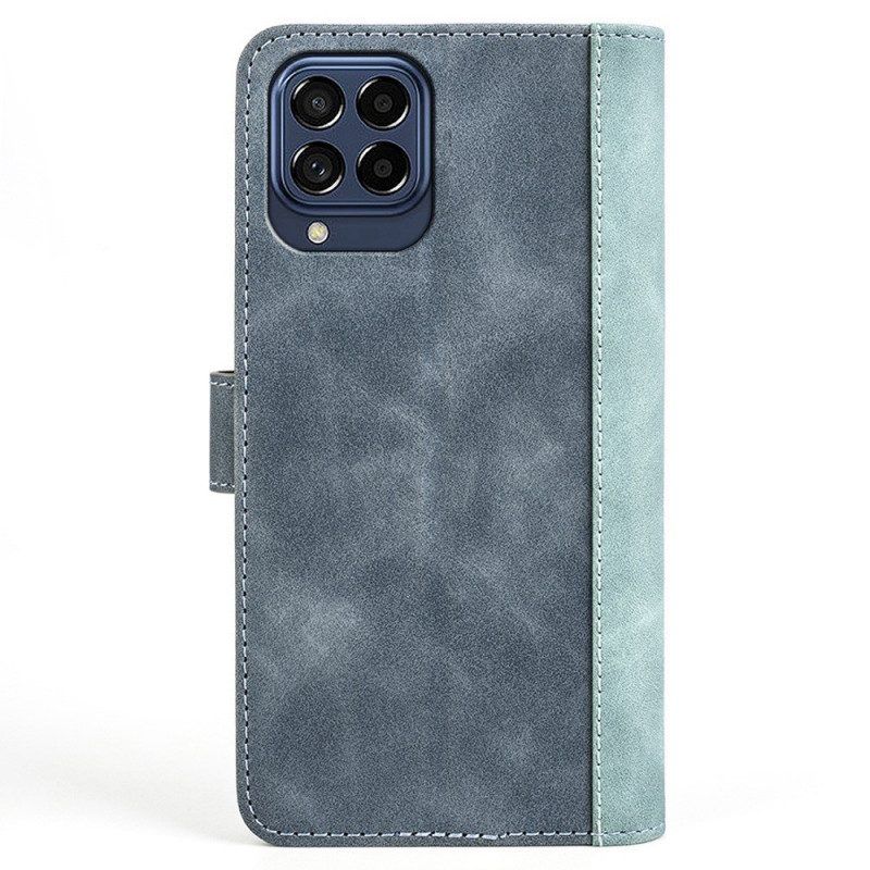 Folio-hoesje voor Samsung Galaxy M53 5G Golf Lederen Stijl