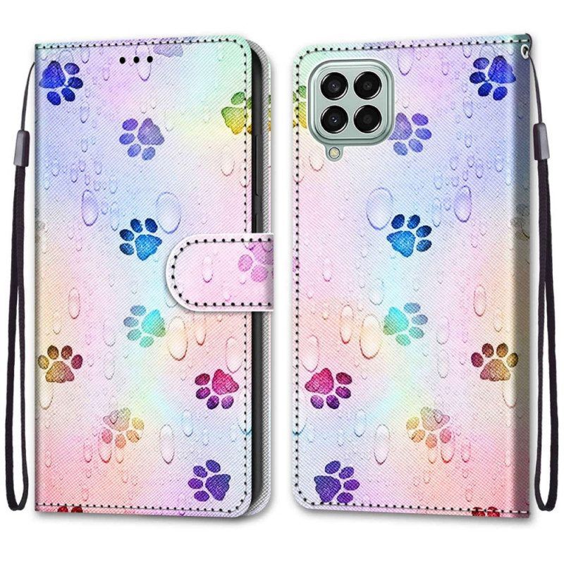 Folio-hoesje voor Samsung Galaxy M53 5G Kattensporen