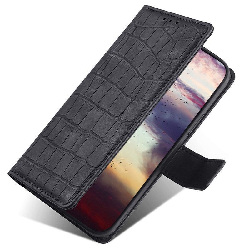 Folio-hoesje voor Samsung Galaxy M53 5G Krokodillenhuidstijl