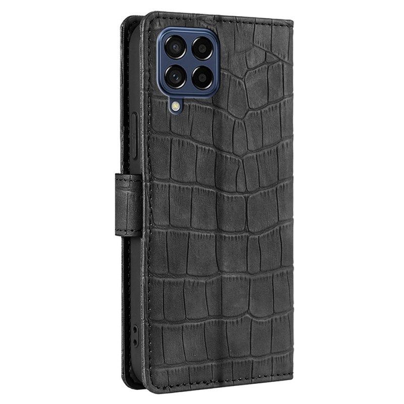 Folio-hoesje voor Samsung Galaxy M53 5G Krokodillenhuidstijl