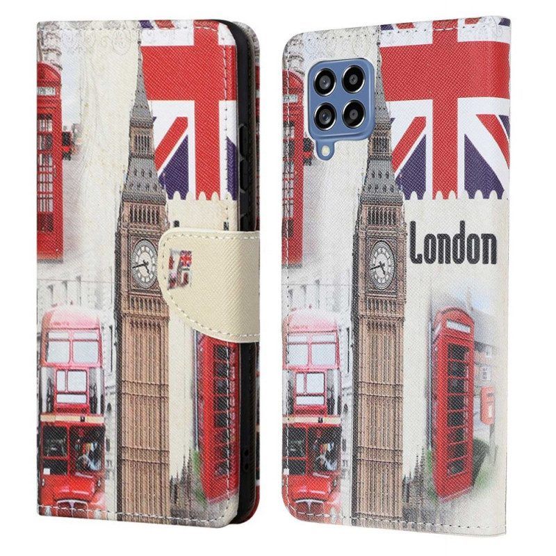 Folio-hoesje voor Samsung Galaxy M53 5G Londen