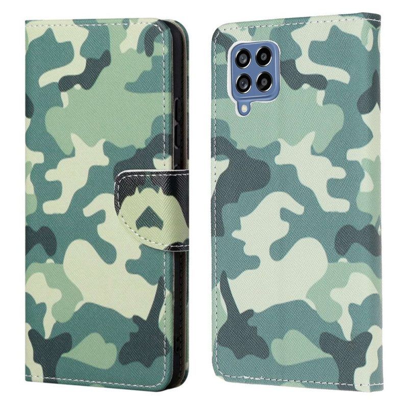 Folio-hoesje voor Samsung Galaxy M53 5G Militaire Camouflage