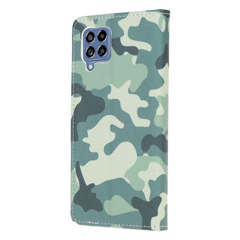 Folio-hoesje voor Samsung Galaxy M53 5G Militaire Camouflage