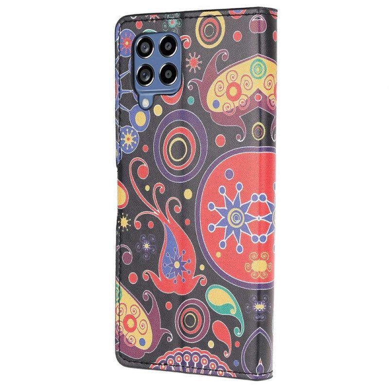 Folio-hoesje voor Samsung Galaxy M53 5G Galaxy Patroon