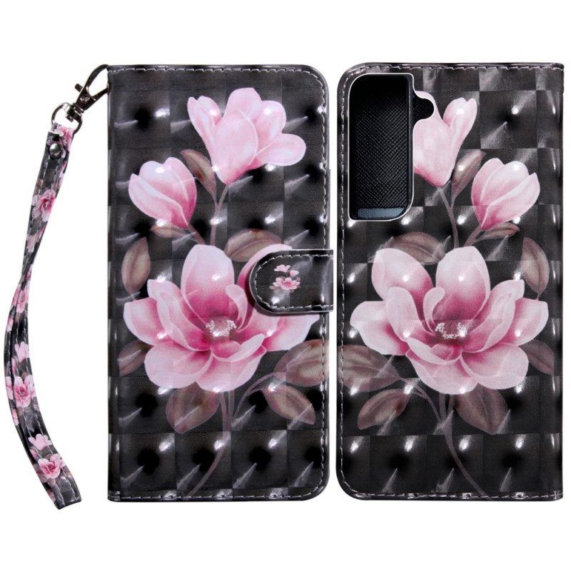 Folio-hoesje voor Samsung Galaxy S22 5G Bloesem Bloemen