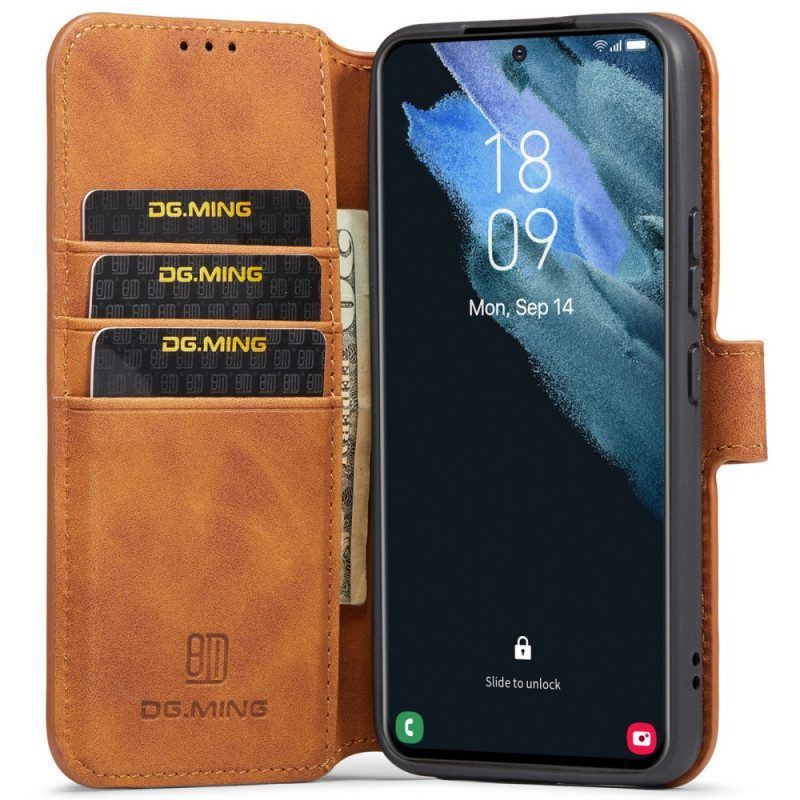 Folio-hoesje voor Samsung Galaxy S22 5G Dg.ming Retro