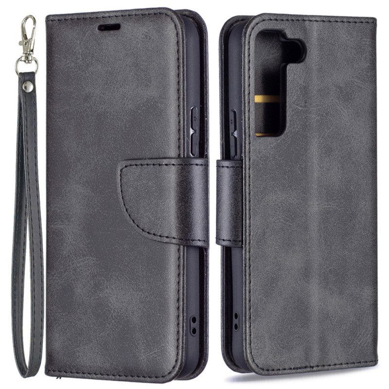 Folio-hoesje voor Samsung Galaxy S22 5G Flip Case Gladde Flap Schuin