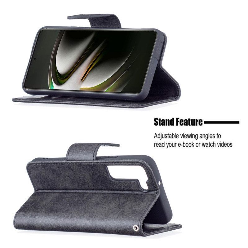 Folio-hoesje voor Samsung Galaxy S22 5G Flip Case Gladde Flap Schuin