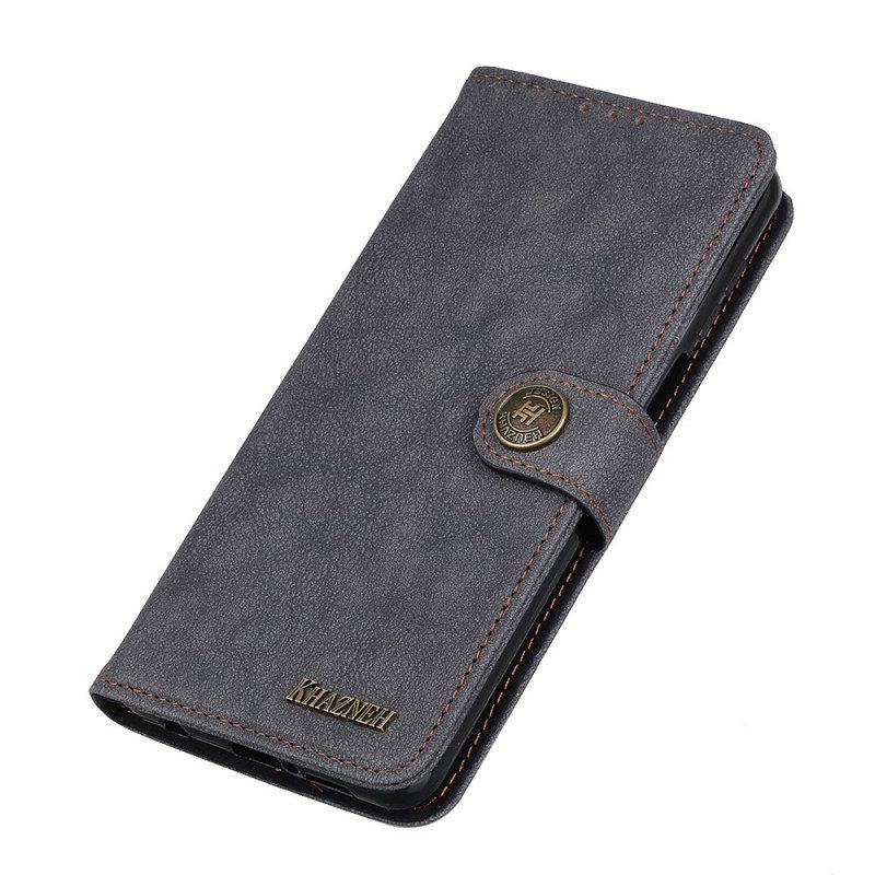 Folio-hoesje voor Samsung Galaxy S22 5G Khazneh Retro Splitleer