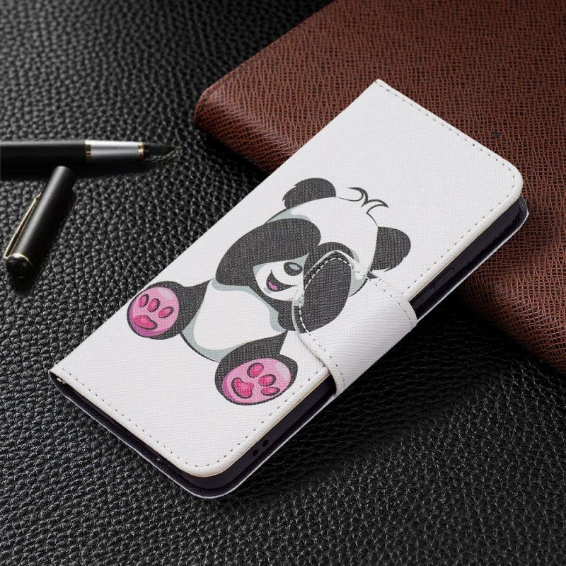 Folio-hoesje voor Samsung Galaxy S22 5G Panda-plezier