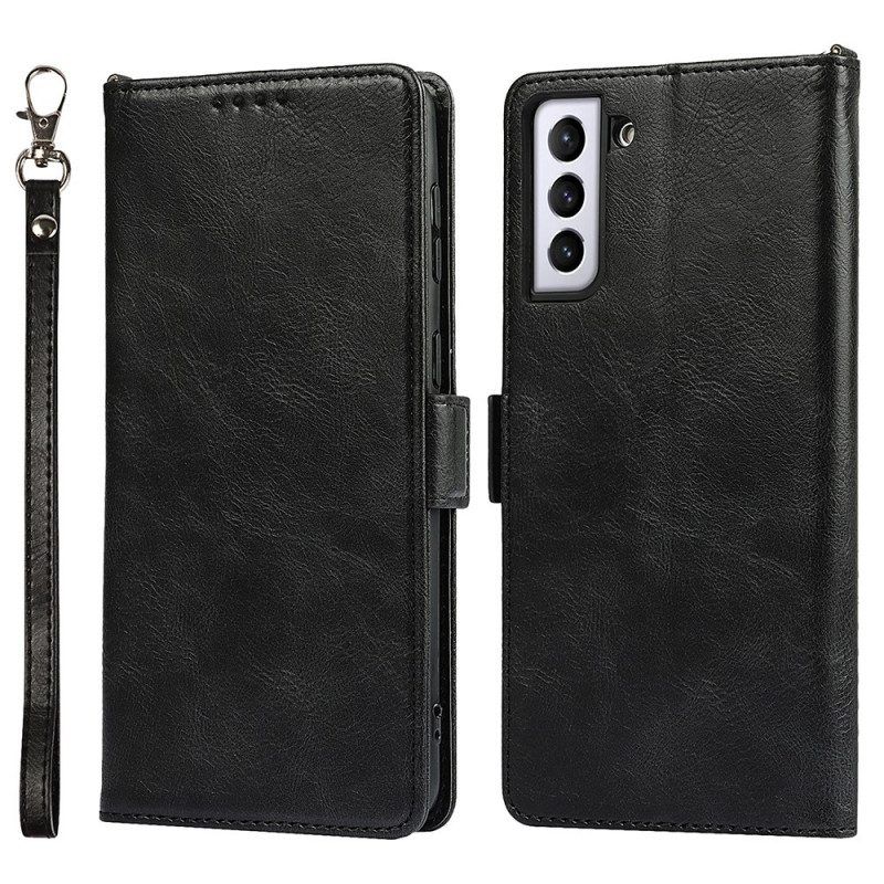 Folio-hoesje voor Samsung Galaxy S22 5G Stijl Leder Rfid-technologie