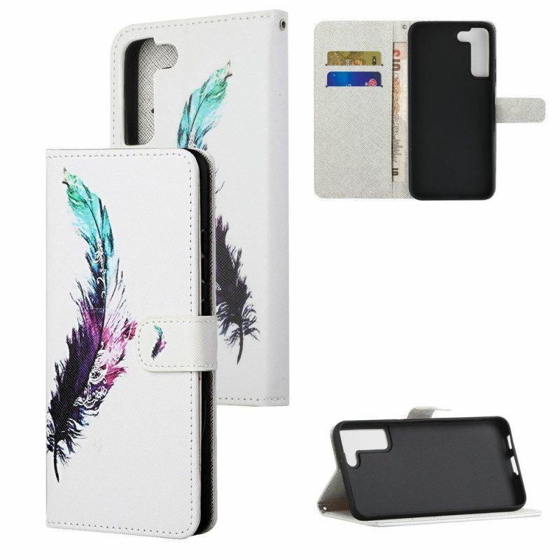 Folio-hoesje voor Samsung Galaxy S22 Plus 5G Met Ketting Veer Met Koord