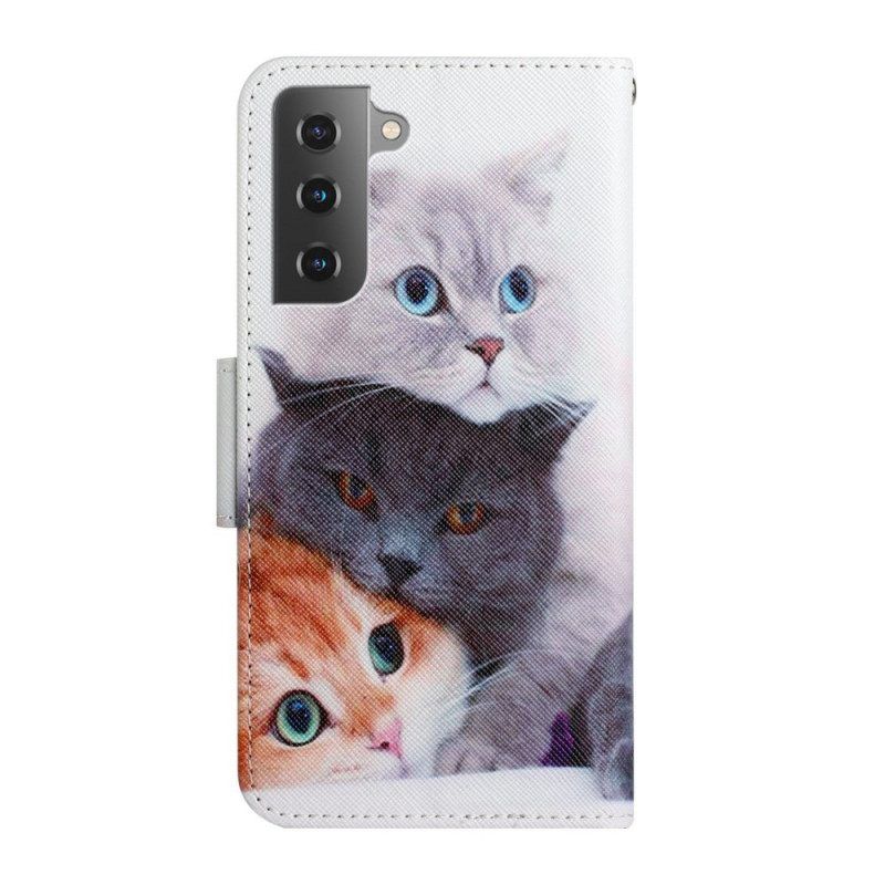 Folio-hoesje voor Samsung Galaxy S22 Plus 5G Mijn Kittens