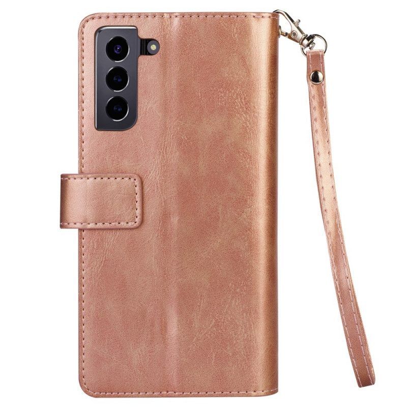 Folio-hoesje voor Samsung Galaxy S22 Plus 5G Portemonnee & Lanyard