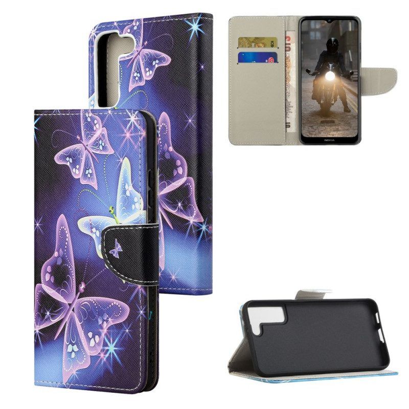 Folio-hoesje voor Samsung Galaxy S22 Plus 5G Soevereine Vlinders